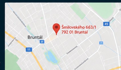 Mapa Bruntálu